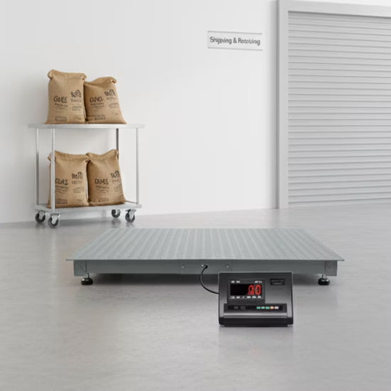 Bascula de Plataforma industrial  capacidad 5 toneladas medidas 150x150 cm