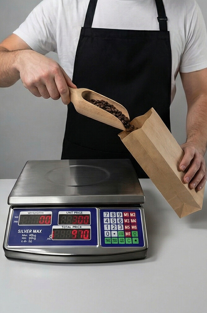 Balanza de 40 kg totalmente en acero inoxidable