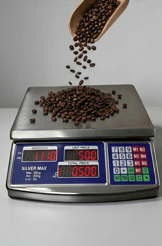 Balanza de 40 kg totalmente en acero inoxidable