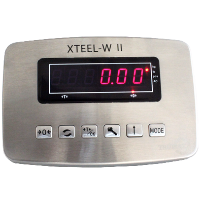 indicador de peso electronico XTEELL en acero inoxidable